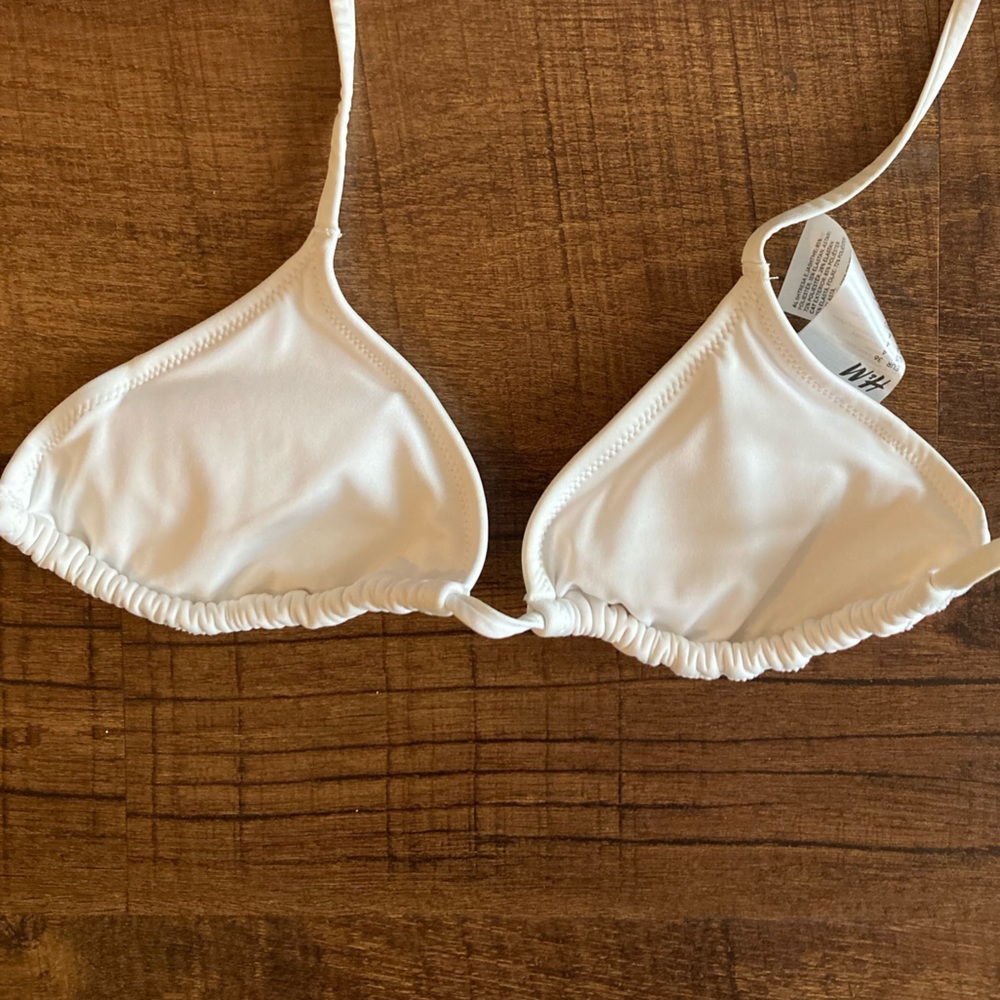 White string bikini top